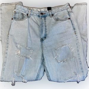 Song Ripped Mom Jeans- HIGH WAISTED / Size 7/28 :